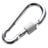 Карабин с замком APRO 8х80мм (10шт) Карабин с замком APRO 8х80мм (10шт)