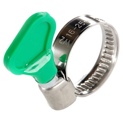 Хомут червячный с бабочкой нержавеющий APRO W2 16-25мм (50шт) Хомут червячный с бабочкой нержавеющий APRO W2 16-25мм (50шт)