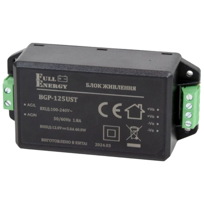 Блок живлення Full Energy BGP-125UST 12 В / 5 А