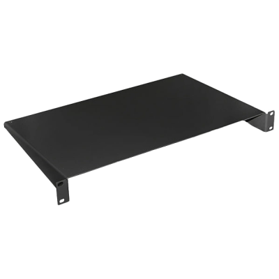Полиця консольна чорна 1U 19" 280 мм 9005