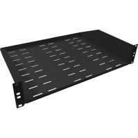 Полиця консольна чорна 2U 19" 350 мм 9005