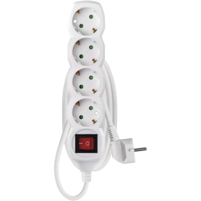 Мережевий подовжувач EMOS P1421R 4 розетки 1.5 м