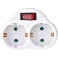 Адаптер з вимикачем EMOS P0063 2 розетки