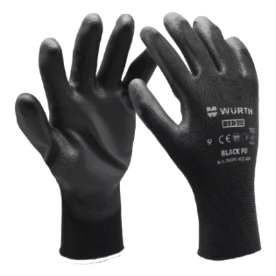 Рукавиці монтажні Wurth Black PU р.9