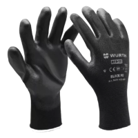 Рукавиці монтажні Wurth Black PU р.10