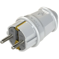 Вилка NA-UEA 1010 євро з з/к 16А біла