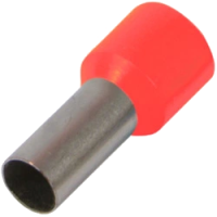 Наконечник втулковий з ізоляцією E0,75-08 червоний (100шт)