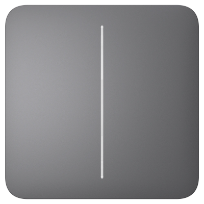 Кнопка двоклавішного вимикача Ajax SoloButton (2-gang) grey