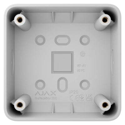 Монтажна коробка Ajax SurfaceMounting box white