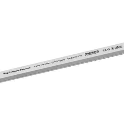 Кабельний канал 20х10 мм 2м із подвійним замком