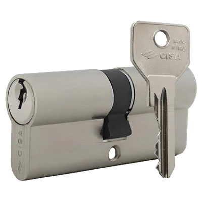 Циліндр CISA C2000 70 (35*35) нікель матовий 3 ключі