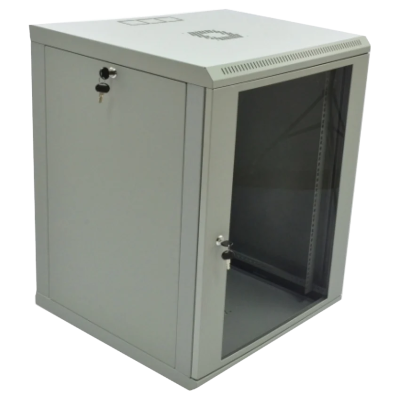 Шафа 15U 600х600х773 мм акрилове скло сіра
