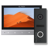 Комплект відеодомофону Slinex SK 7 Start (Slinex SK 7 grey + панель виклику ML-17HR graphite)