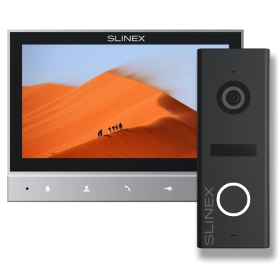 Комплект відеодомофону Slinex SK 7 Start (Slinex SK 7 grey + панель виклику ML-17HR graphite)