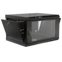 Шафа 19" 6U, 600x400x373мм акрилове скло, чорна