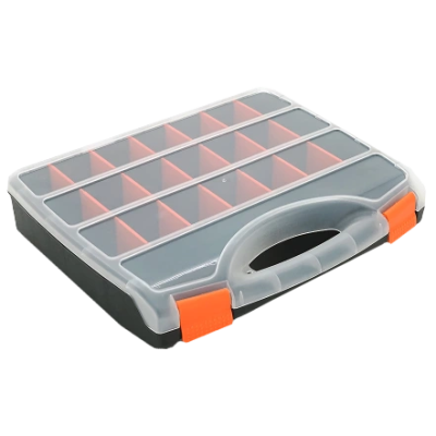 Пластиковий ящик для інструментів 320 х 380 х 70 21 відділень