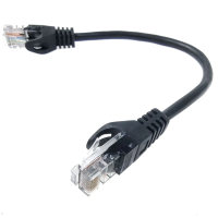 Патч-корд литий чорний 5е UTP RJ45 0.25м