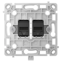 Механізм інтернет розетки Ajax OutletCore (LAN) black