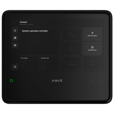 Пожежна централь Ajax EN54 Fire Hub black