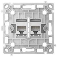 Механізм інтернет розетки Ajax OutletCore (LAN) vertical white