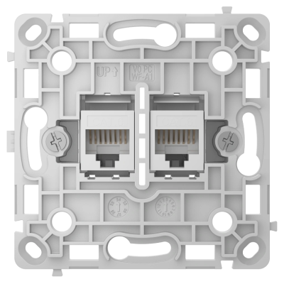 Механізм інтернет розетки Ajax OutletCore (LAN) vertical white