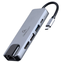 Док станція Cablexpert A-CM-COMBO5-04 USB-C 5-в-1