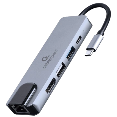 Док станція Cablexpert A-CM-COMBO5-04 USB-C 5-в-1