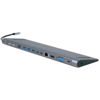 Док станція Cablexpert A-CM-COMBO9-01 USB-C 9-в-1