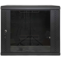 Шафа EServer 9U 600х500х503 скло, чорна