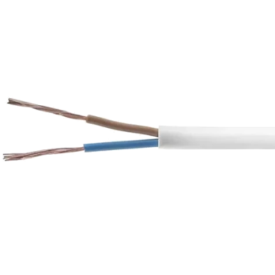 Провід ПВС 2х1,5 білий (Україна) (100 м.)