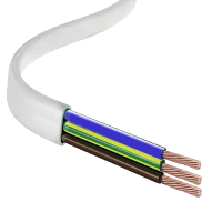 Провід ШВВП 3х1,5 білий (Україна) (100м)