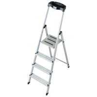 Драбина-стремянка алюмінієва 4 сх. KRAUSE Safety (126320)