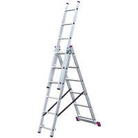 Універсальна 3-секційна драбина 3х6 ст KRAUSE Corda