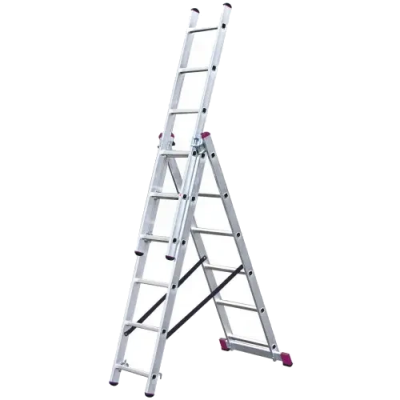 Універсальна 3-секційна драбина 3х6 ст KRAUSE Corda