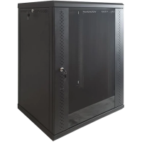 Шафа EServer 12U 600х350х637 скло, чорна