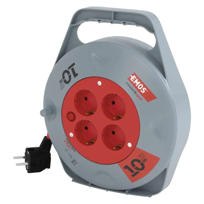 Подовжувач на котушці EMOS P19510 10м SCHUKO