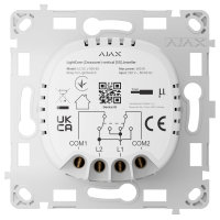Вимикач світла Ajax LightCore (Crossover) vertical реле бездротовий сенсорний перехресний