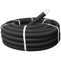 Труба гофрована 750Н 25/19мм бухта 100м гнучка з протяжкою негорюча UF-стійка