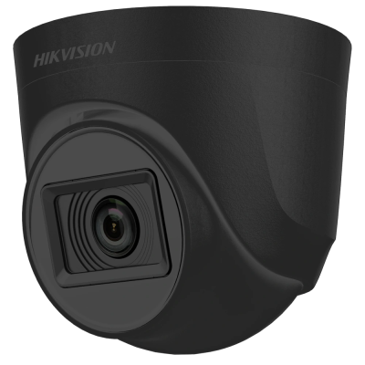 Turbo HD відеокамера Hikvision DS-2CE76D0T-ITPFS/Black 2МП (2.8 мм) з мікрофоном