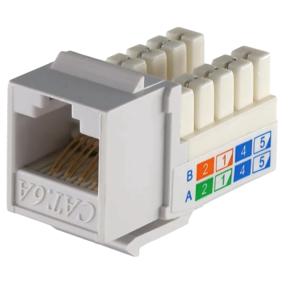 Модуль KeyStone RJ45 UTP, кат. 5e, 6, 6a, 110, Slim, W -16.6 мм