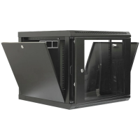 Шафа 19" 9U 600x500x507мм акрилове скло чорна