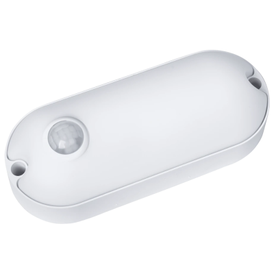 Світлодіодний світильник 12Вт 1080Lm AC165-265V 6500K (овал) з датчиком руху