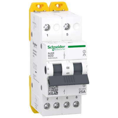 Перемикач 3-х позиційний Schneider Electric iSSW Acti9 2P 25 A