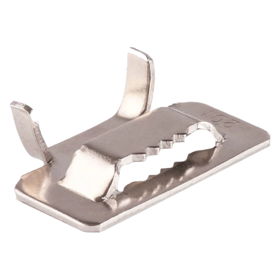 Скріпа для бандажної стрічки 19мм (100 шт) з нержавіючої сталі