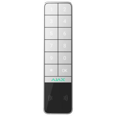 Бездротова клавіатура Ajax KeyPad Outdoor Jeweller (8EU) ASP white