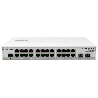 Комутатор 24 порти керований MikroTik 326-24G-2S+IN (CRS326-24G-2S+IN)