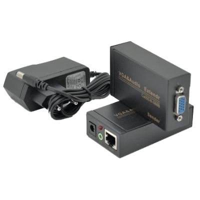 Активний подовжувач VGA сигналу Cat5e / 6e 100м 1080P