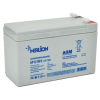 Акумуляторна батарея MERLION AGM GP1270F2 12В 7А•г