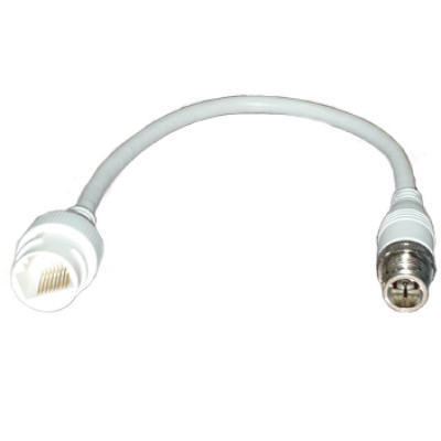 Переходник с RJ45 в F, для автомобильных IP камер RJ45 to F