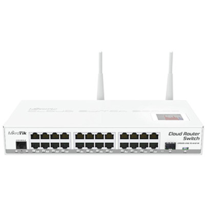 24-портовый управляемый Cloud коммутатор с Wi-Fi MikroTik CRS125-24G-1S-2HnD-IN